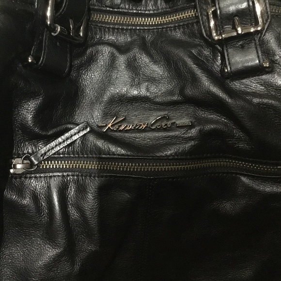 Kenneth Cole New York Handbags - Kenneth Cole, large handbag, black leather